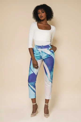 Amnesia - Zolda Kék-Mintás Nadrág