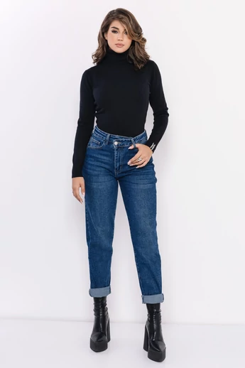 Amnesia - Bodza Fekete Garbónyakú Pulóver