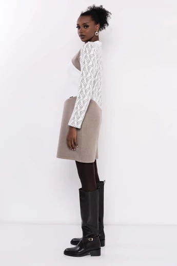 Amnesia - Janis Mintás Ecrü-Fangó Tunika