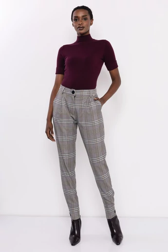 Amnesia - Jozefa Mintás Szürke Nadrág/Kockás