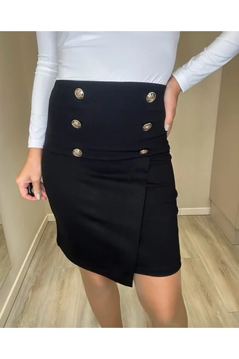 Blue Nature - Lucia Fekete Szoknya/Arany Gomb