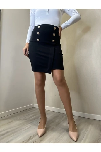 Blue Nature - Lucia Fekete Szoknya/Arany Gomb