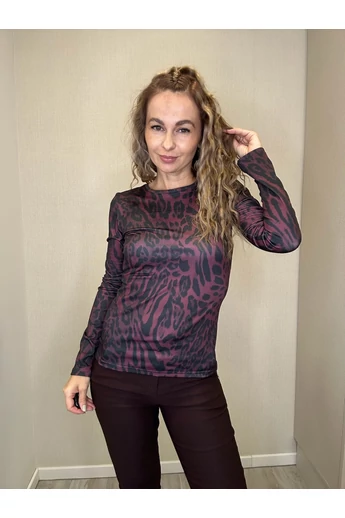 Blue Nature - Betti Mintás Bordó Felső/Ocelot