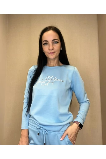 Blue Nature - Flávia Világoskék-Ecrü Felső