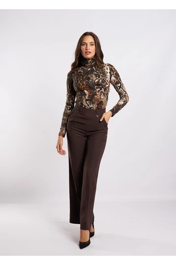 Envy - Garbó Mintás Barna Felső/Piton