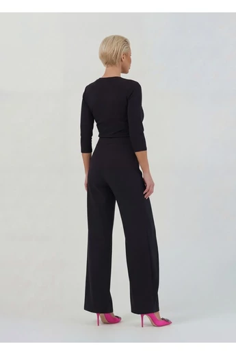 Envy - Átlapolt Fekete Nadrág