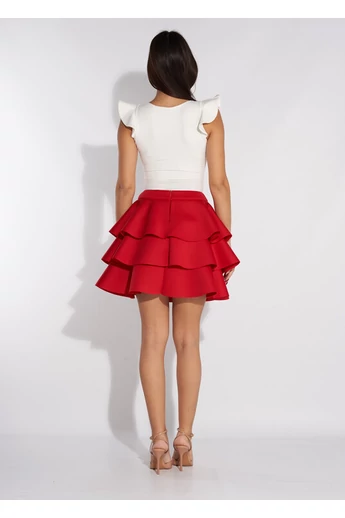 Envy - Karácsony Neoprén Piros Szoknya