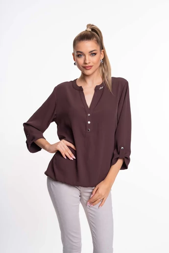 Mayo Chix - Michelle Sötétbarna Blúz