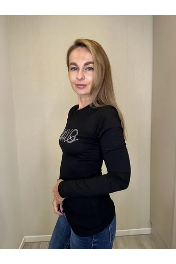 Mayo Chix - Light Nagystrasszos Fekete Póló