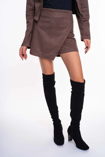 Mayo Chix - Flynn Sötétbarna Skort