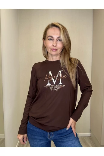 Mayo Chix - Pilar Sötétbarna Felső/Fny