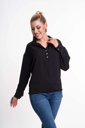 Mayo Chix - Barcelona Fekete Blúz