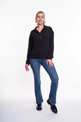 Mayo Chix - Barcelona Fekete Blúz