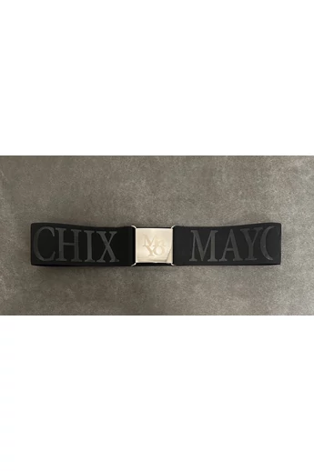 Mayo Chix - Mark Fekete Dombornyomott Öv/Nagy Betűs