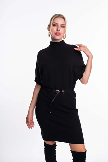 Mayo Chix - Clio Fekete Kötött Ruha