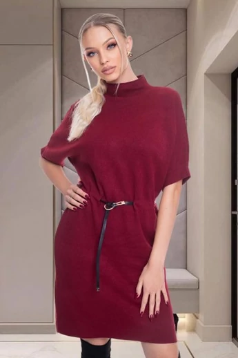 Mayo Chix - Clio Bordó Kötött Ruha