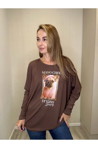 Mayo Chix – Dália Sötétbarna Felső