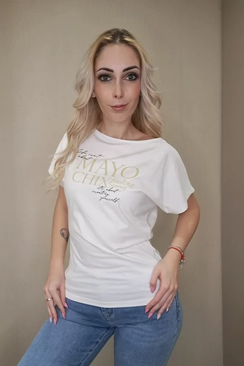 Mayo Chix - Norina Ecrü Tunika/Matrica
