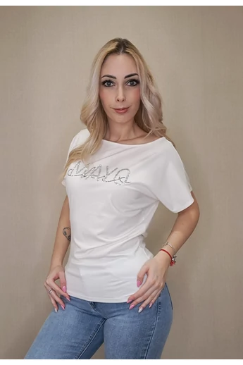 Mayo Chix - Norina Ecrü Felső/Strasszos