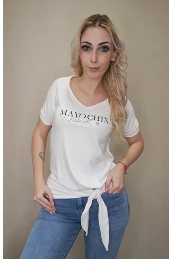 Mayo Chix - Áfonya Ecrü Felső/Matrica