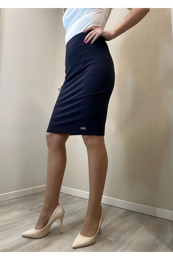 Mystic Day - Gumis Derekú Punto Sötétkék Szoknya