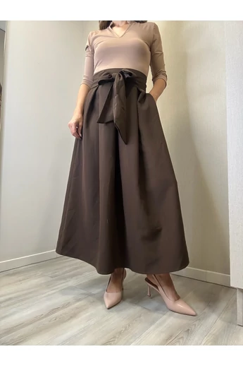 BEST - Hosszú Sötétbarna Szoknya