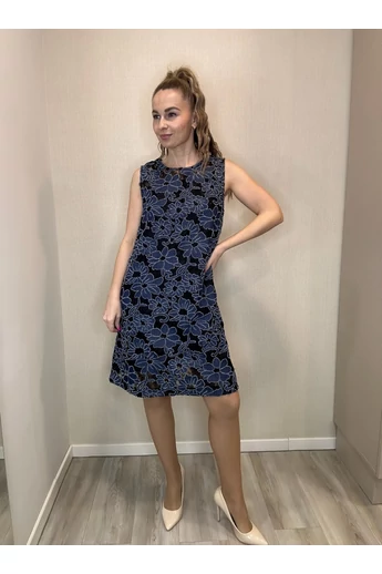 BEST - Csipkés Sötétkék Ruha