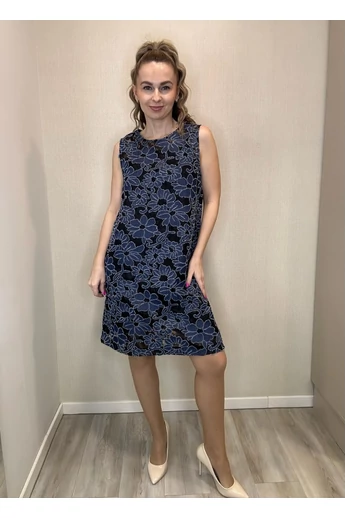 BEST - Csipkés Sötétkék Ruha