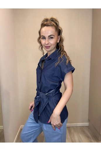 BEST - Sötétkék Farmerblúz