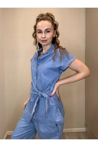 BEST - Világoskék Farmerblúz