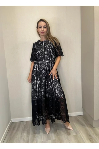 BEST - Fekete Csipkeruha