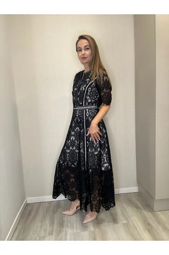 BEST - Fekete Csipkeruha