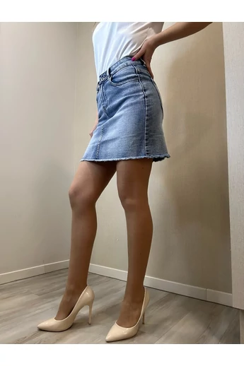 BEST - Koptatott Kék Farmerszoknya