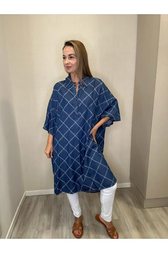 BEST - Bő Sötétkék Farmerfelső