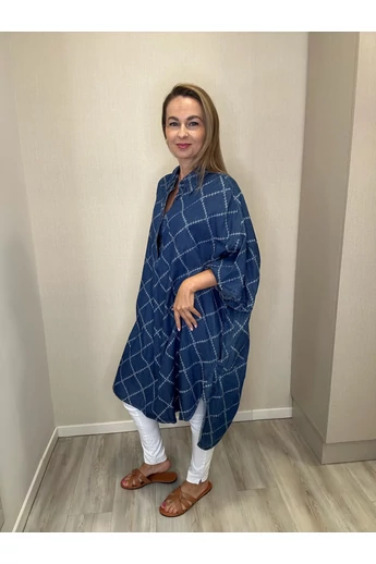 BEST - Bő Sötétkék Farmerfelső