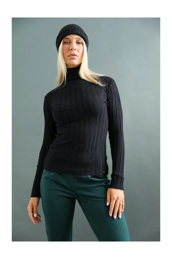 Warp Zone - Fekete Kötött Pulóver