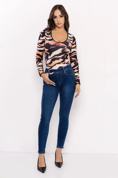 Amnesia - Leggings Sötétkék Farmer