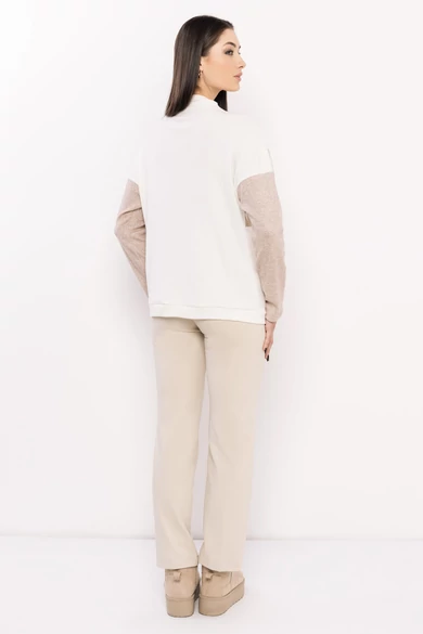 Amnesia - Meva Mintás Bézs/Ecrü Felső