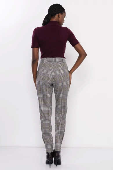 Amnesia - Jozefa Mintás Szürke Nadrág/Kockás