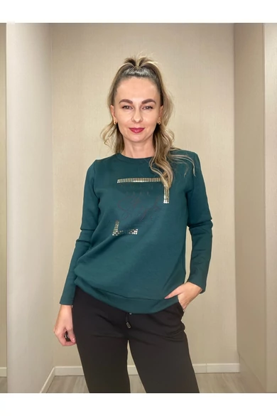 Blue Nature - Flávia Sötétzöld Felső (Modal/Vastag)