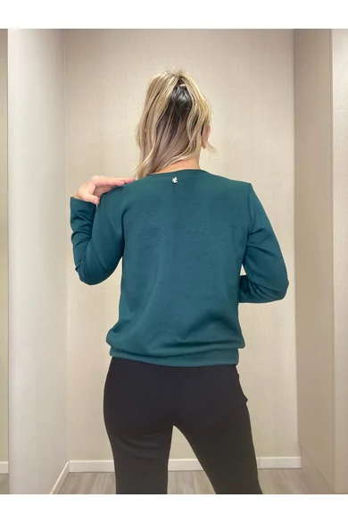 Blue Nature - Flávia Sötétzöld Felső (Modal/Vastag)