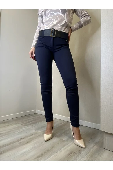 Blue Nature - 6 cm Sötétkék Nadrág