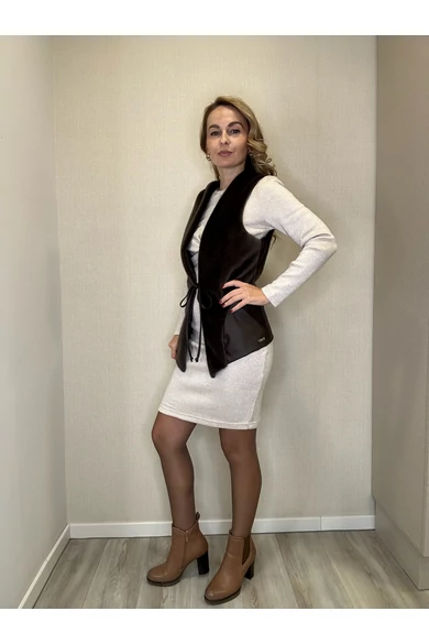 Blue Nature - Csücskös Barna Mellény