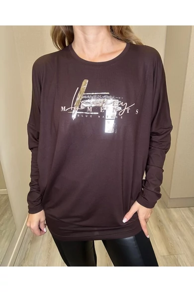 Blue Nature - Ylena Sötétbarna Felső