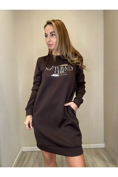 Blue Nature - Flávia Sötétbarna Tunika/Naturally