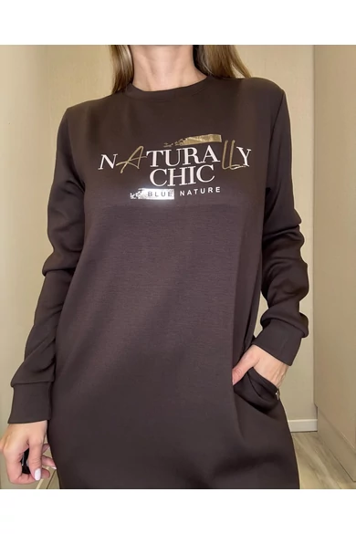 Blue Nature - Flávia Sötétbarna Tunika/Naturally