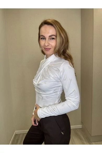 Blue Nature - Maja Mintás Ecrü-Arany Felső