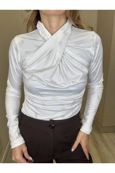 Blue Nature - Maja Mintás Ecrü-Arany Felső