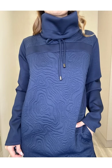 Blue Nature - Kozett Sötétkék Steppelt Tunika