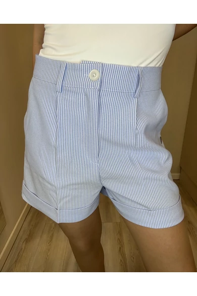 Blue Nature - Bona Kék-Fehér Csíkos Short